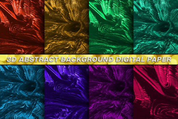 Acrylic 3D Liquid Abstract Digital Paper