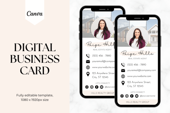 Custom Digital Business Card Template 6: A Modern Solution for Professional Networking