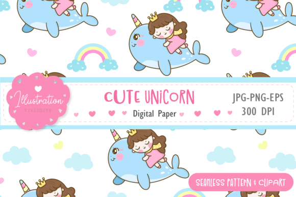 Cute Narwhal Seamless Digital Papers: Strategic Use for Creative and Professional Projects