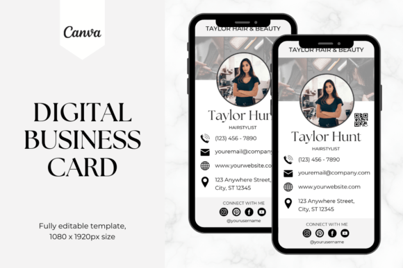 Digital Business Card - Hairstylist 3: A Strategic Tool for Modern Professionals