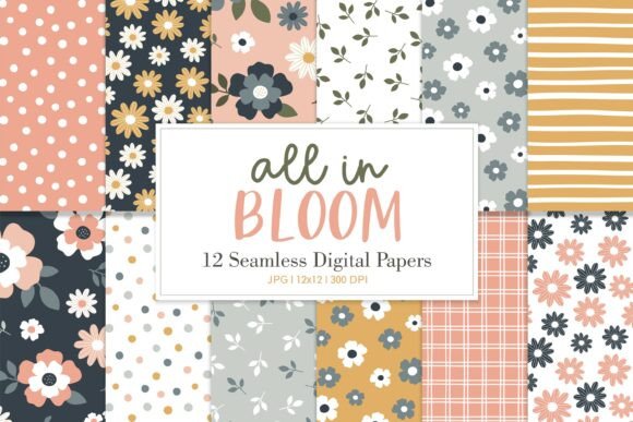 Digital Paper Pack ALL in BLOOM