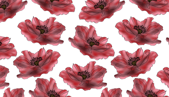 Red Poppy Seamless Pattern Png: A Versatile Digital Asset for Creative Projects